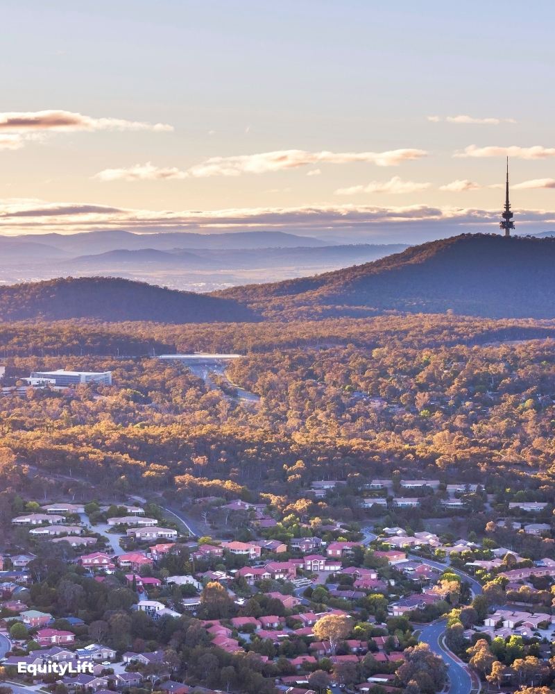 Canberra residential and commercial property investment market across Lake Burley Griffin